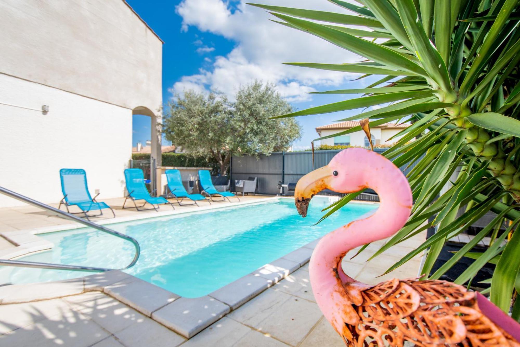 Guesthouse La Costiere - Logements Independants - Espace Piscine Jacuzzi Lunel  Bagian luar foto